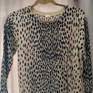 J Crew leopard sweater